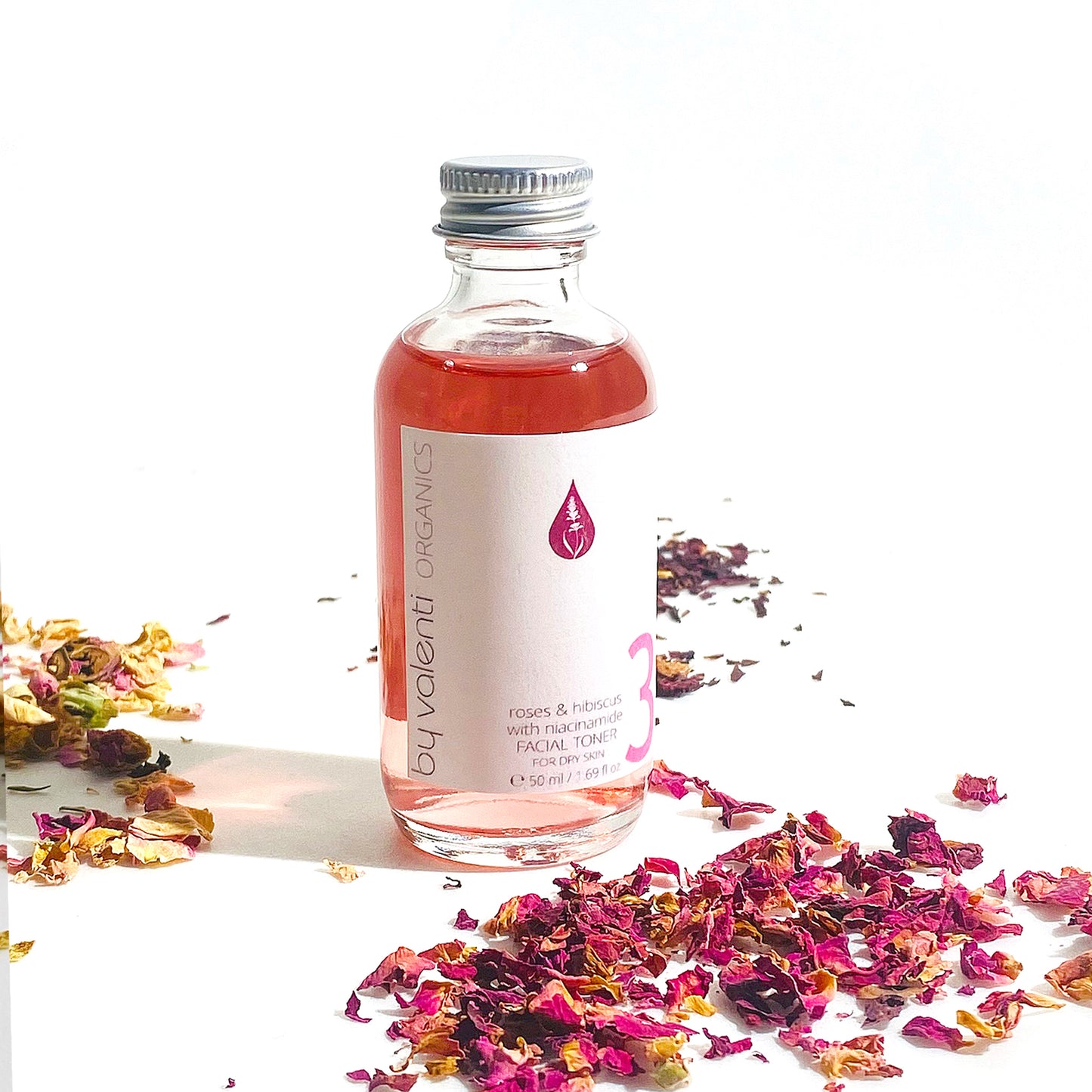 Roses & Hibiscus with Niacinamide Facial Toner for Dry Skin