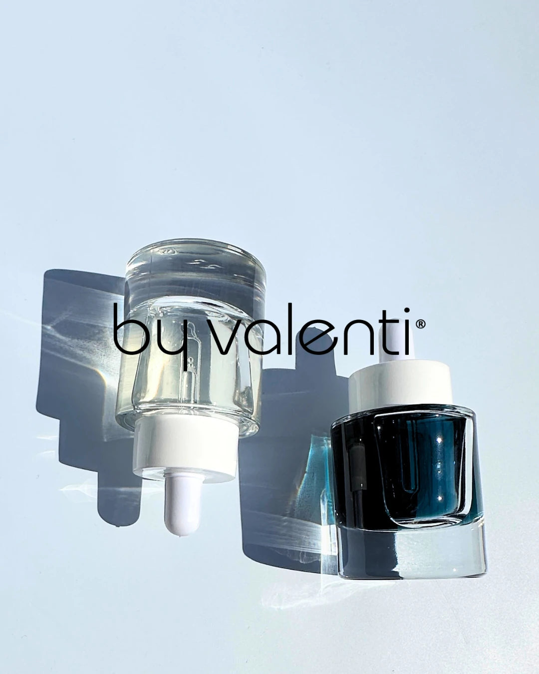 By Valenti Italian skincare Aqua B3 10% niacinamide brightening serum and Olio di C 10% vitamin C serum