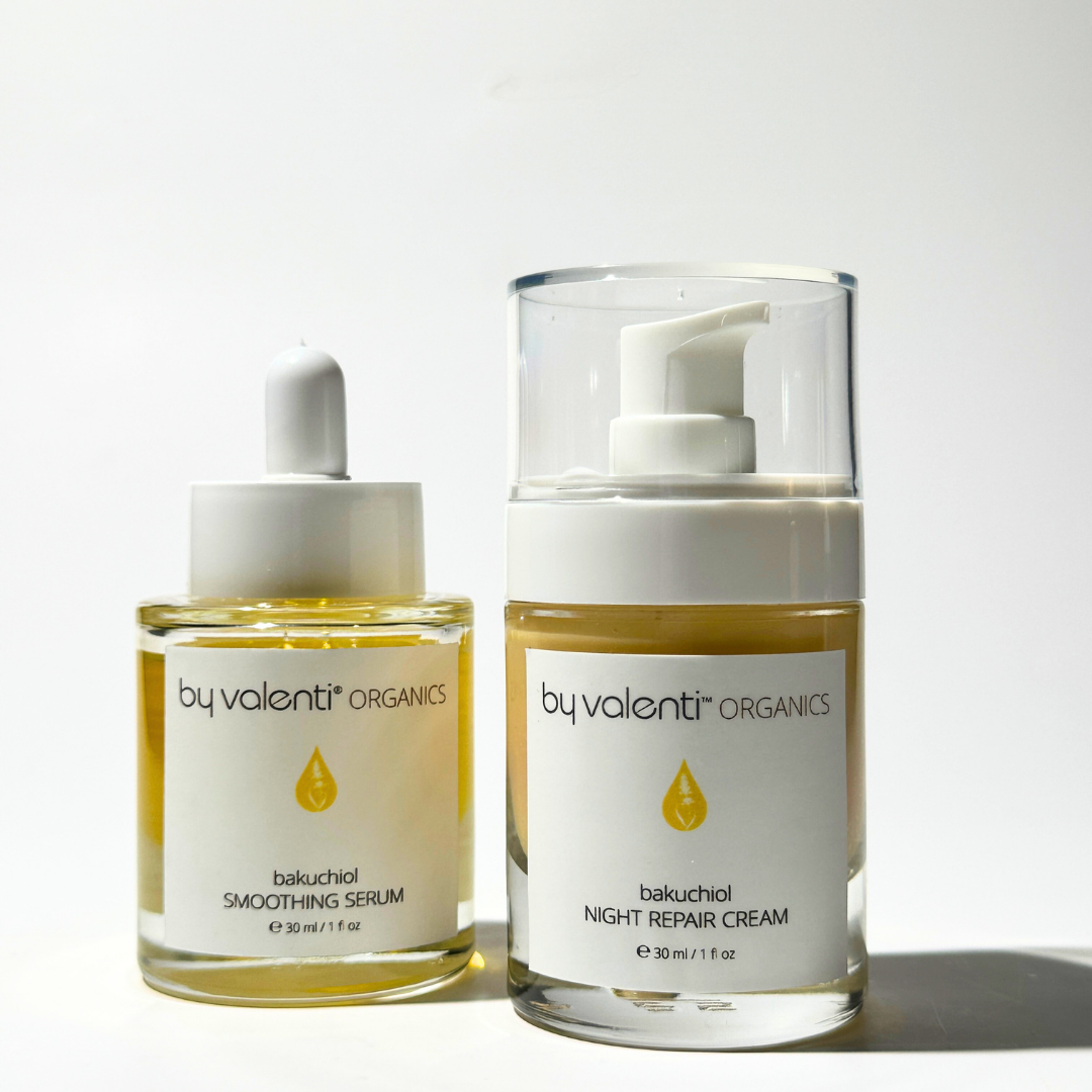 Bakuchiol Smoothing Serum y Night Repair Cream Set