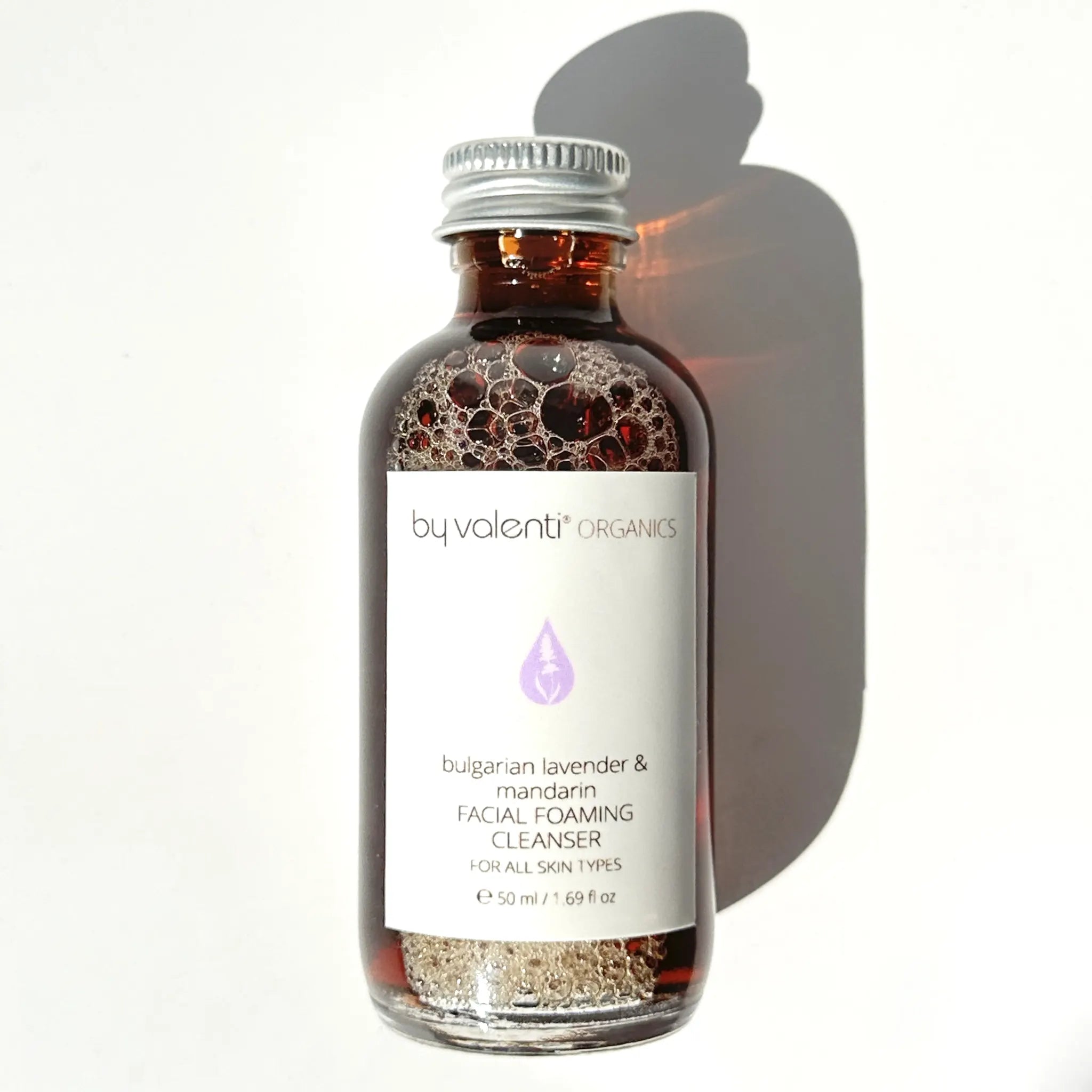 Bulgarian Lavender & Mandarin Facial Foaming Cleanser By Valenti Organics Natural Clean Skincare