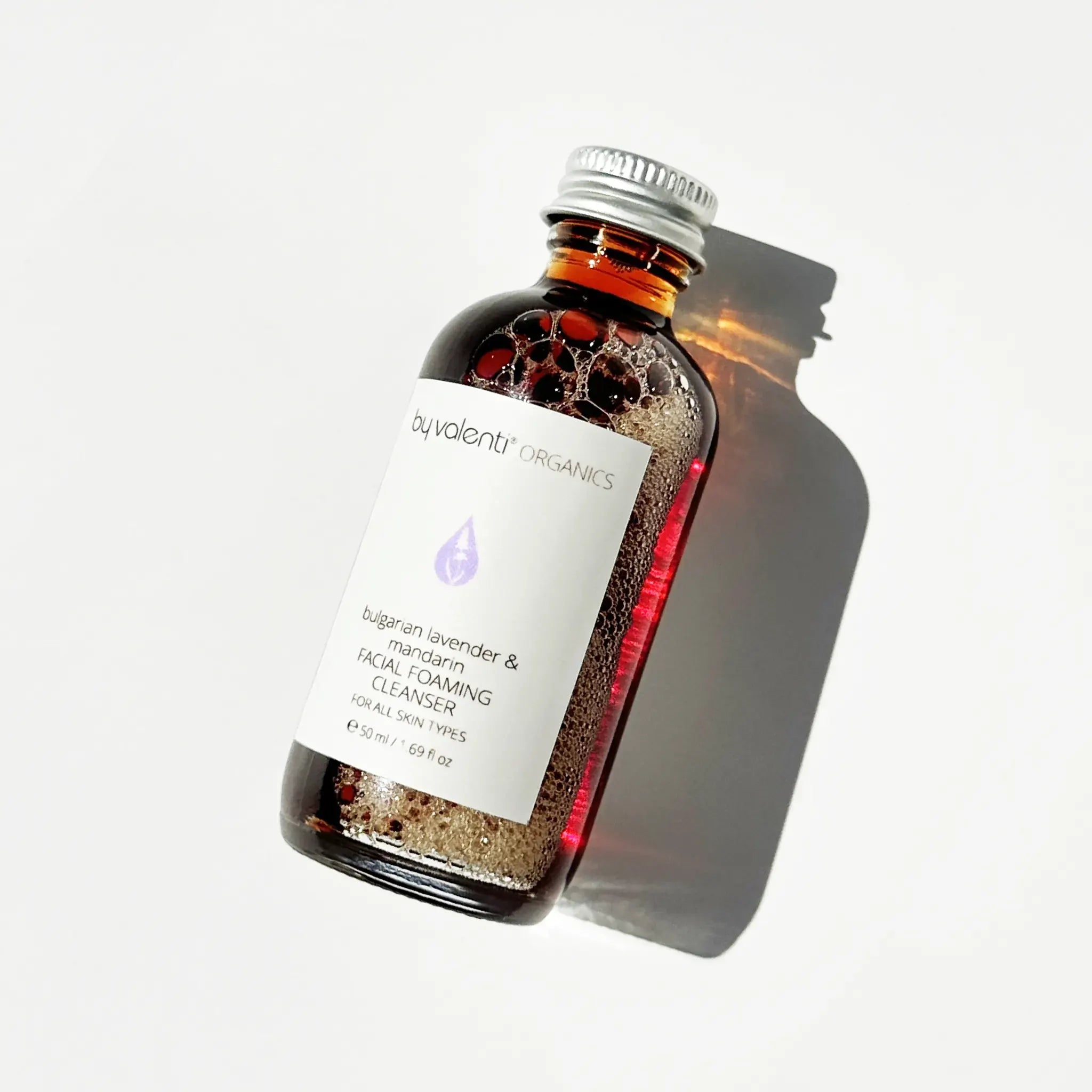 Bulgarian Lavender & Mandarin Facial Foaming Cleanser By Valenti Organics Natural Clean Skincare