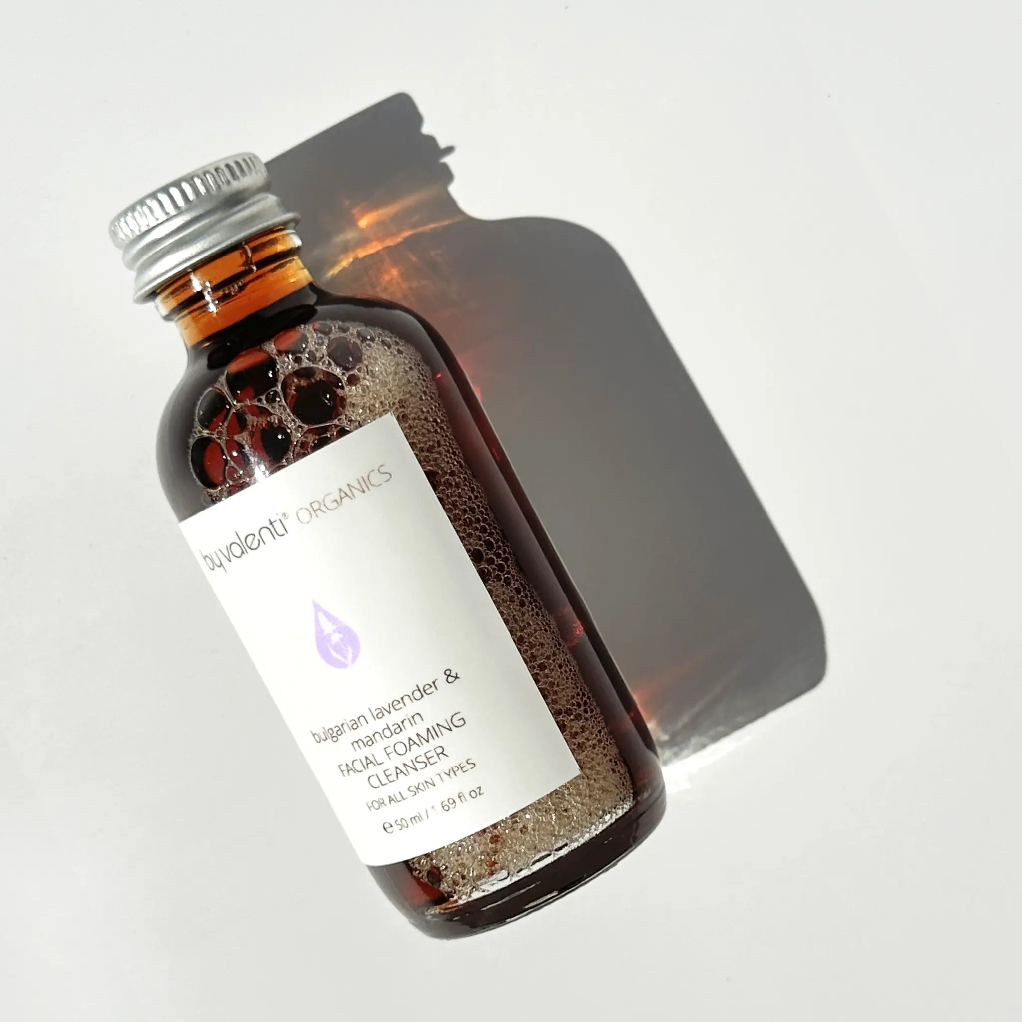 Bulgarian Lavender & Mandarin Facial Foaming Cleanser By Valenti Organics Natural Clean Skincare