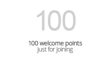 100 Welcome Points just for Joining