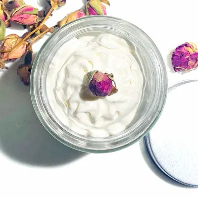 Roses & Cloves Body Souffle Whiped Body Butter By Valenti Organics Natural Skincare
