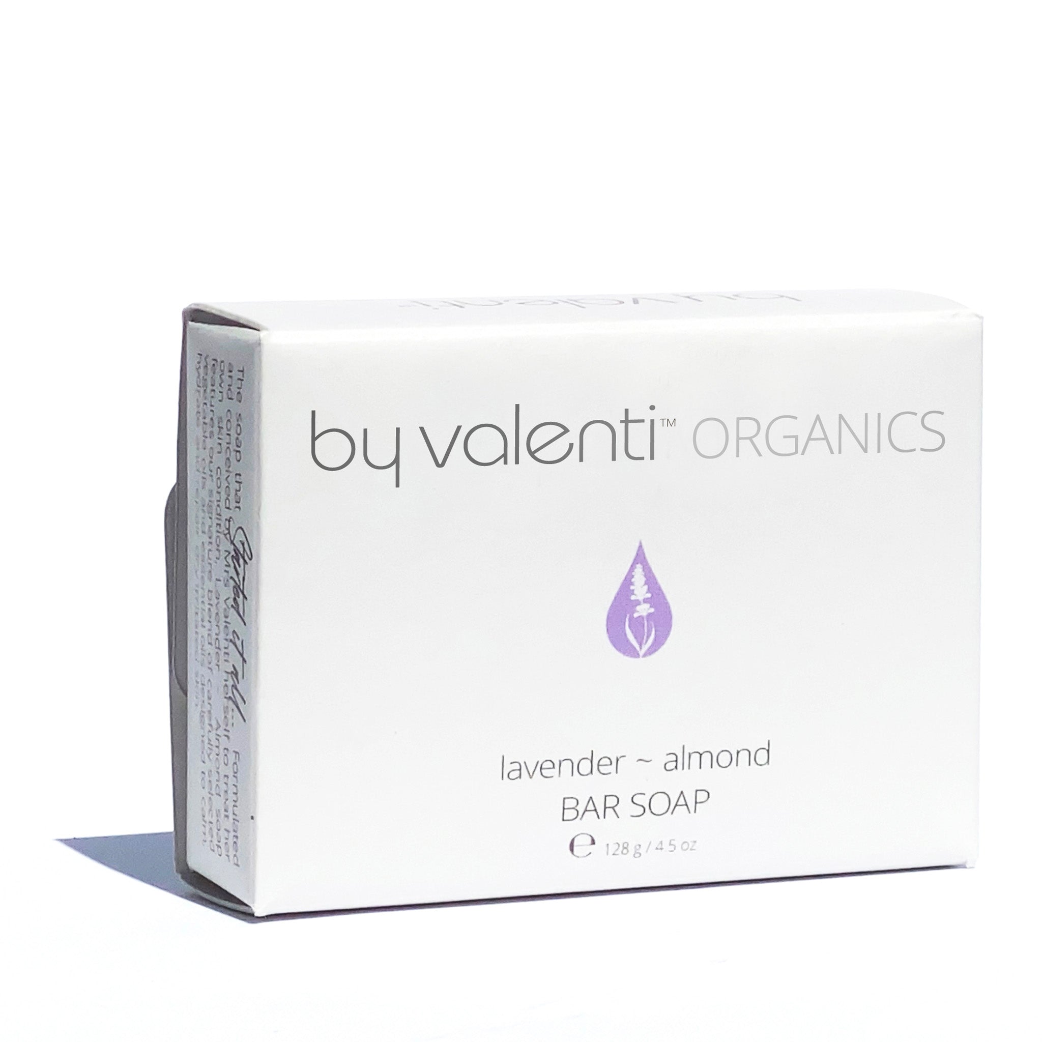 By Valenti Organics Lavender Almond Natural Soap Bar for Dermatitis