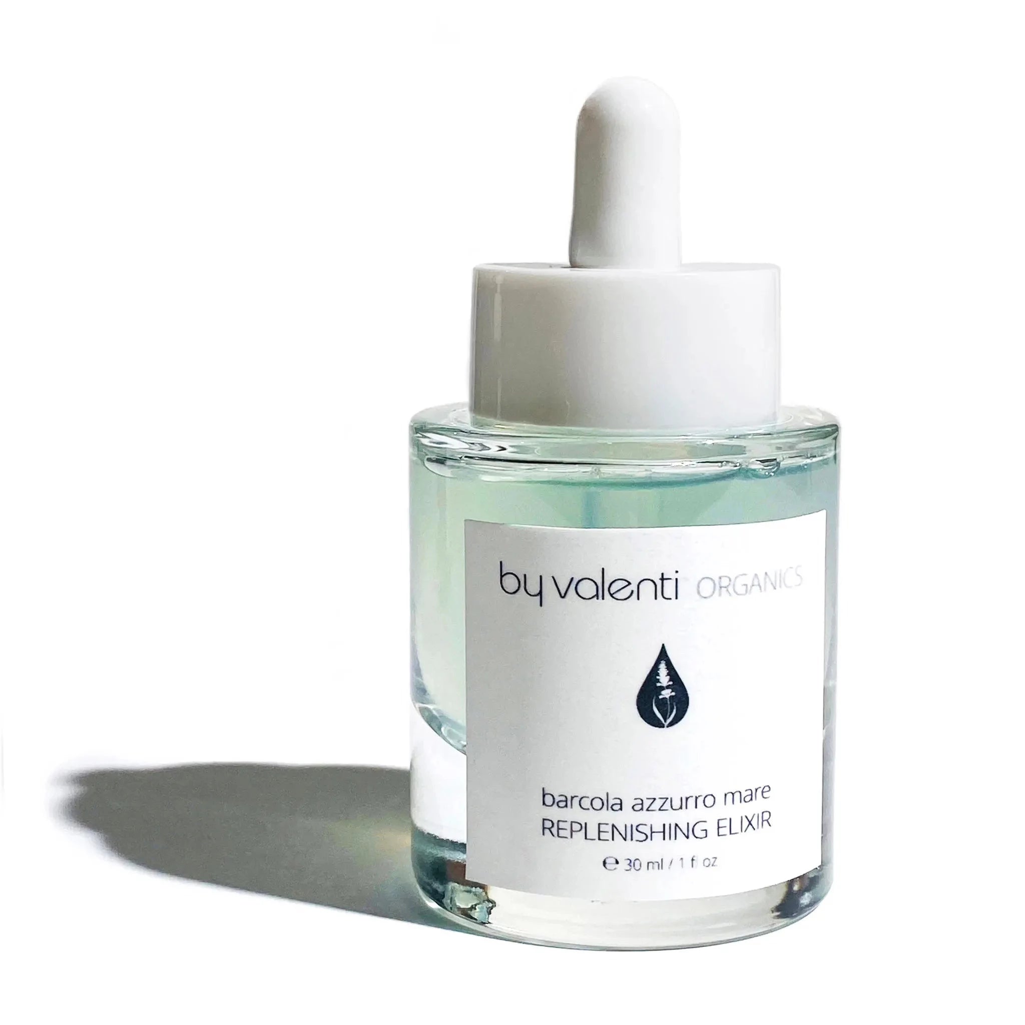Barcola Azzurro Mare Replenishing Elixir with Hyaluronic Acid and NiacinamideBy Valenti Organics Clean Natural Skincare
