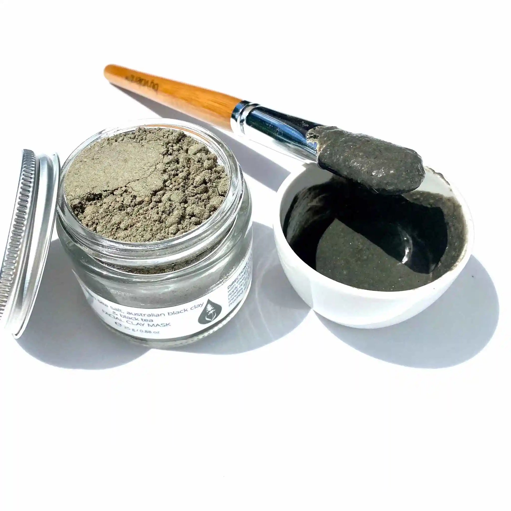 Skin Purifying By Valenti Organics Hawaiian Sea Salt, Australian Black Clay & Black Tea Natural SkincareFacial Clay Mask