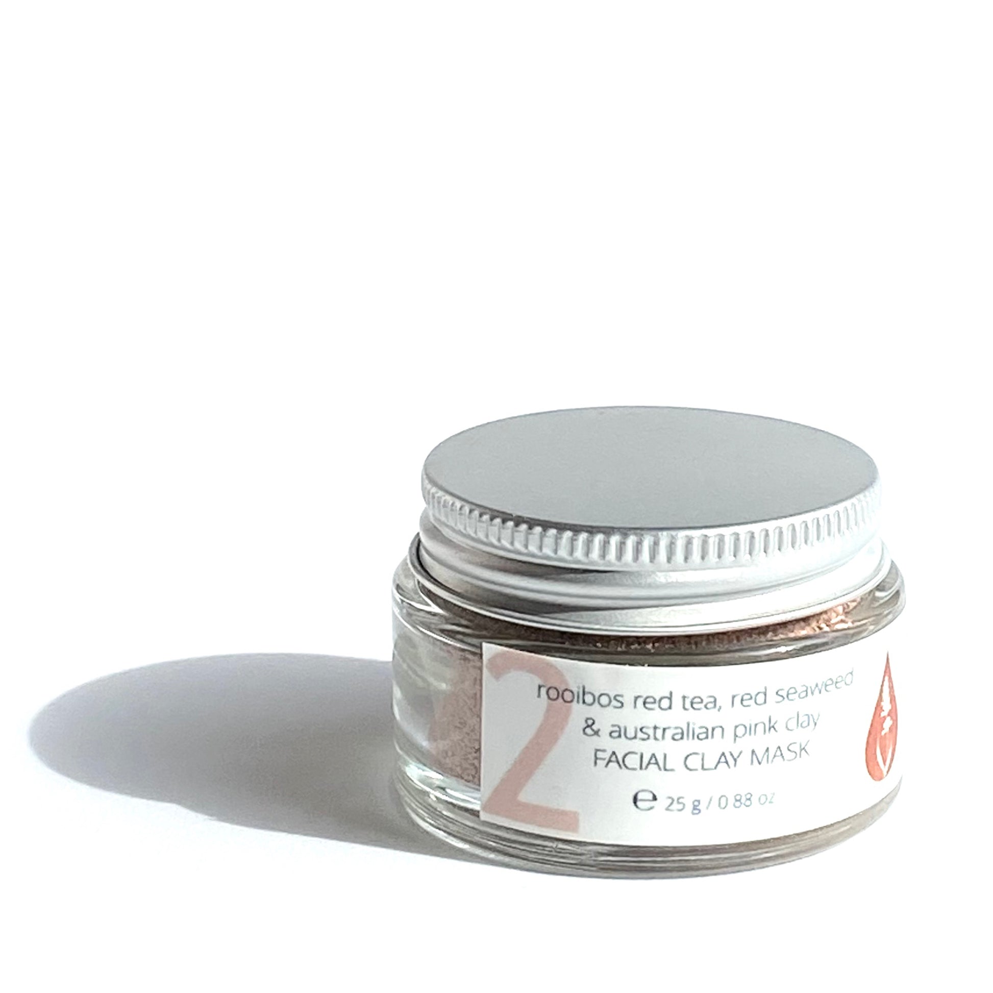 Rooibos Red Tea, Red Seaweed & Australian Pink Clay Beautifying Clay Mask By Valenti Organics Natural Skincare