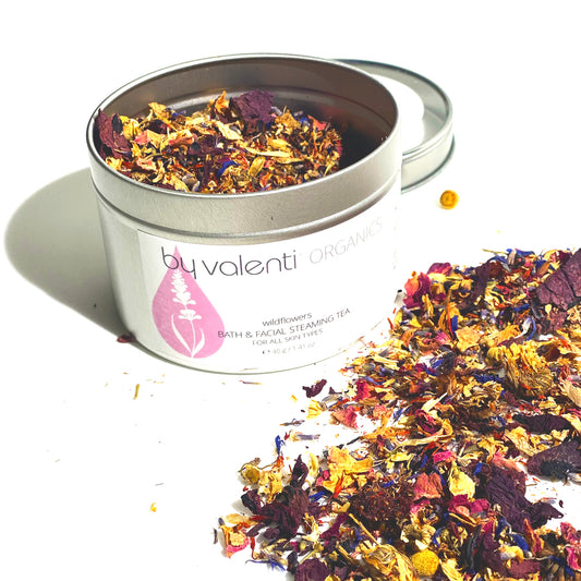 Té de baño y vapor facial Wildflowers